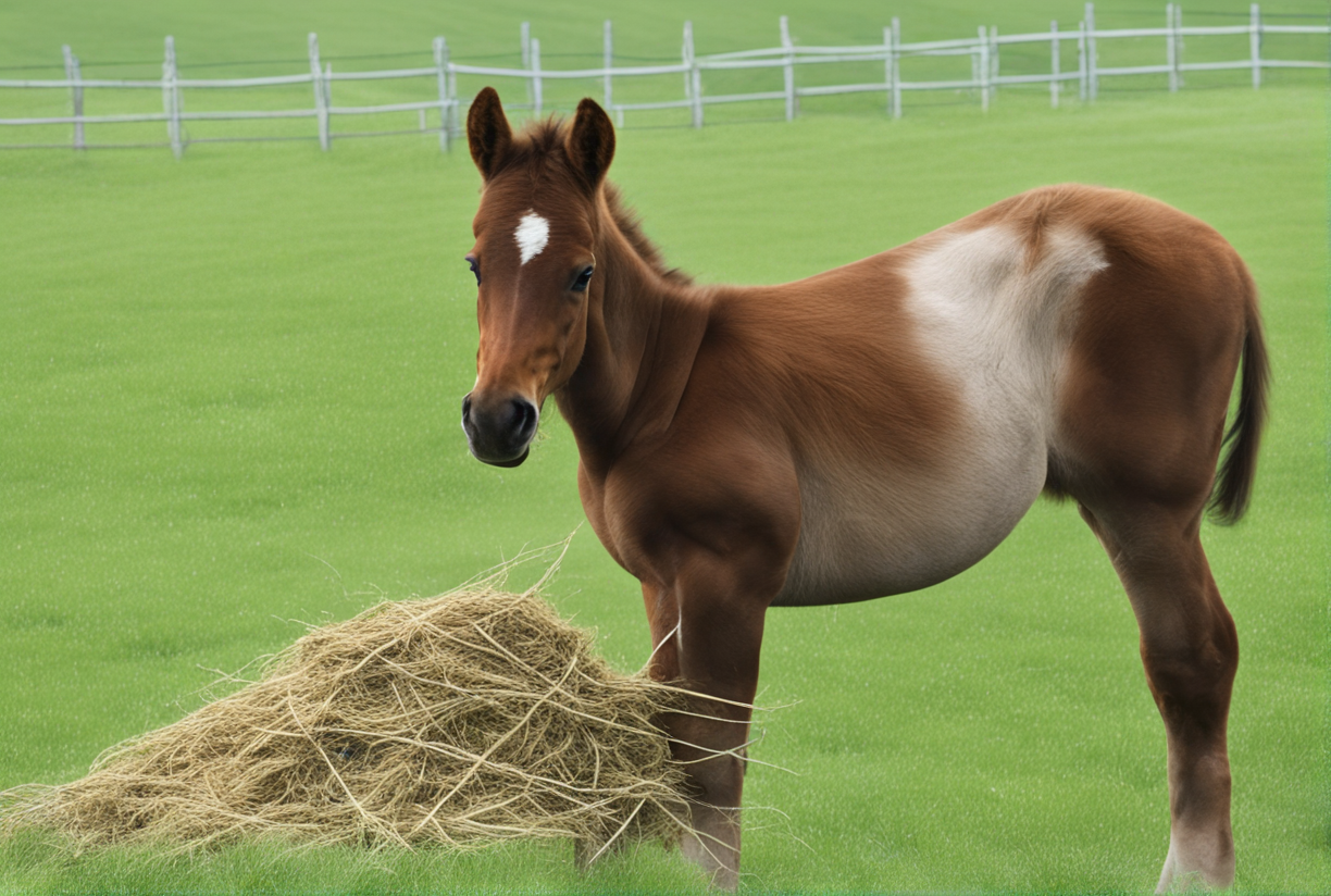 can foals eat haylage