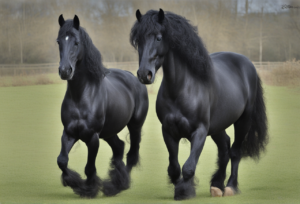 friesian-vs-friesian-sport-horse