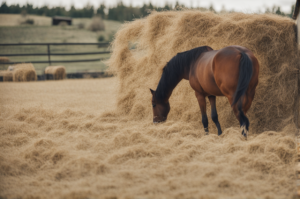 why do horses urinate on their hay