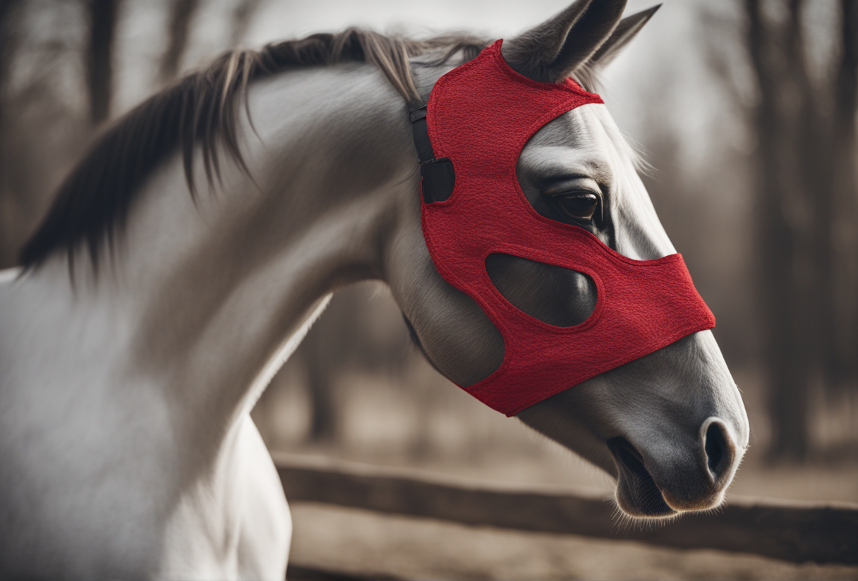 why-do-race-horses-wear-red-masks