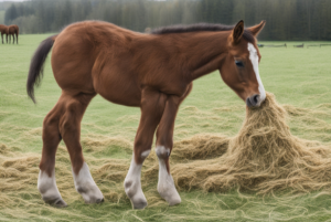 can foals eat haylage