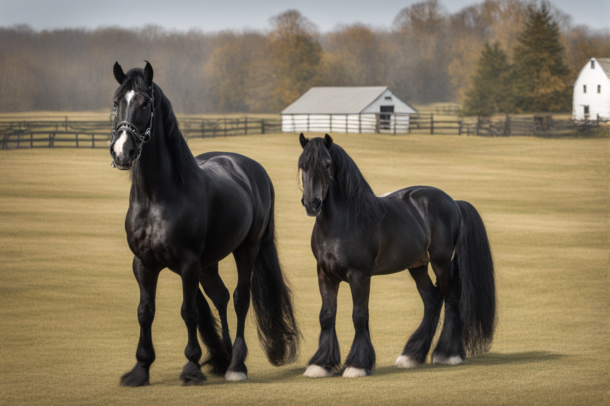 friesian-vs-clydesdale
